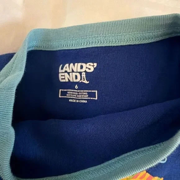 Lands end size 6 long sleeve PJ bundle - Picture 6 of 7